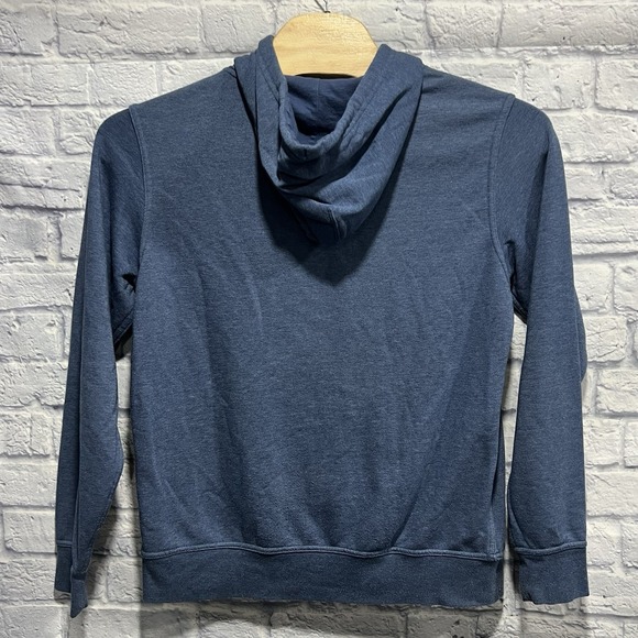 The North Face Men Blue Hoodie Long Sleeve Half Dome Logo Pullover Sweater Large - Picture 3 of 7